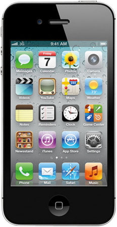 Смартфон APPLE iPhone 4S 16GB Black - Видное