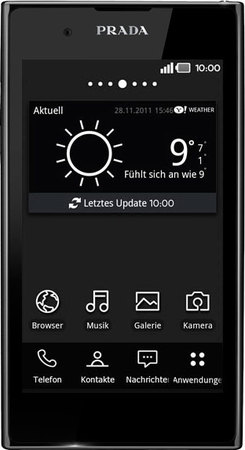 Смартфон LG P940 Prada 3 Black - Видное