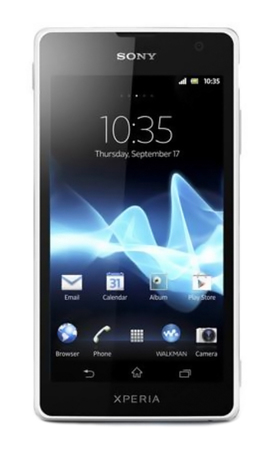 Смартфон Sony Xperia TX White - Видное